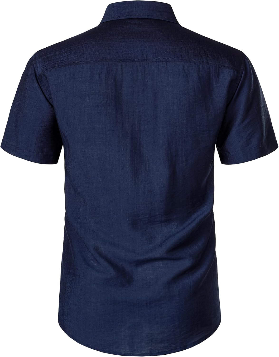 ZEROYAA Men's Casual Short Sleeve Button Down Shirt Vacation Beach Summer Lightweight Textured Shirts - Image 4