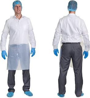 PENTAGON SAFETY EQUIPMENT 2 mils Disposable Heavy Weight Plastic/Poly Apron | 28 x 46 inches | 100/500/1000