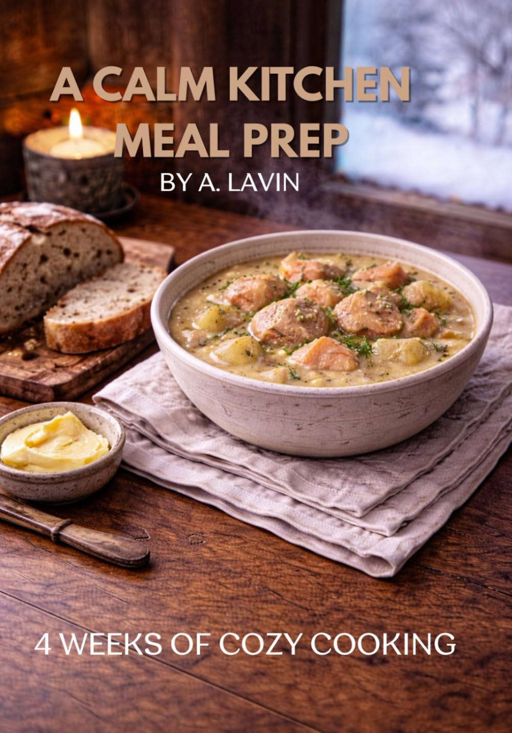 A Calm Kitchen Meal Prep: 4-Week Plan for Cozy Home Cooking, Easy Make-Ahead Meals, Soups, Comfort Dinners and Simple Breakfasts