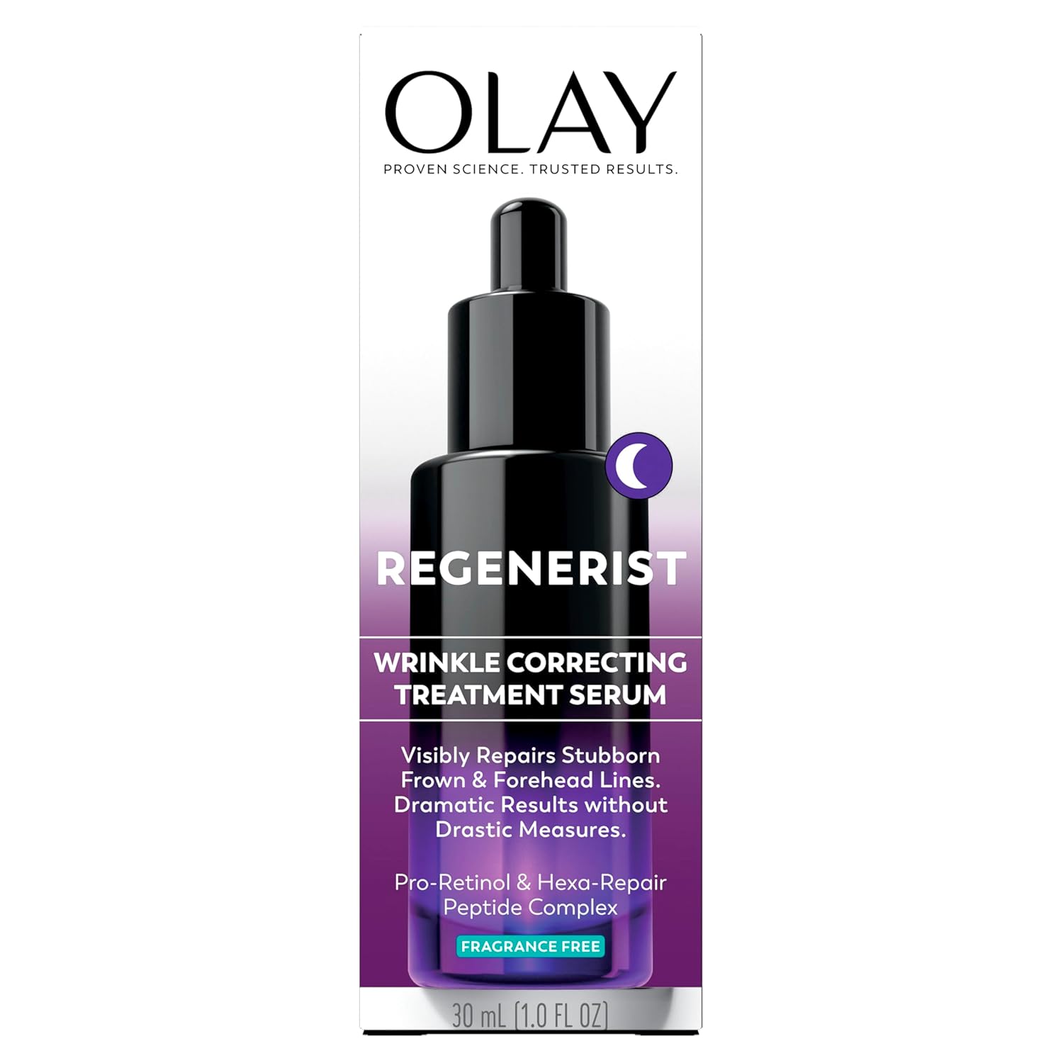 Olay Regenerist Resurfacing Retinol Serum, Renew, Anti-Wrinkle Serum for Women, Anti-Aging Skin Care, Advanced Night Repair, Fragrance-Free, Hexa-Repair Peptide & Pro-Retinol, 1.0oz - Image 10