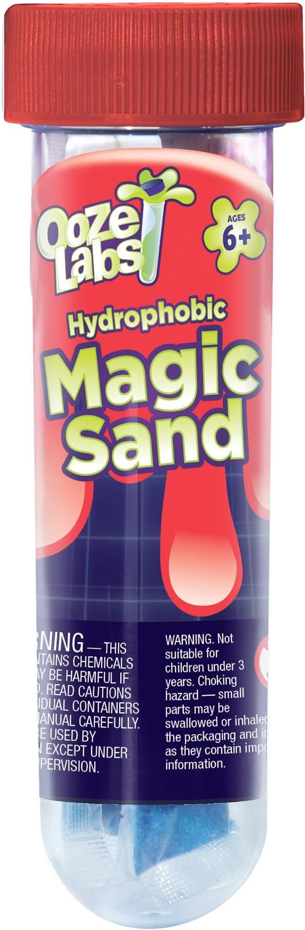 Thames & Kosmos Ooze Labs Magic Sand Fun, Simple Science Experiment | Bizarre Sand That Never Gets Wet! | Great Party Favor, Stocking Stuffer, Easter Basket Goodie | Safe, Fast, Educational Activity