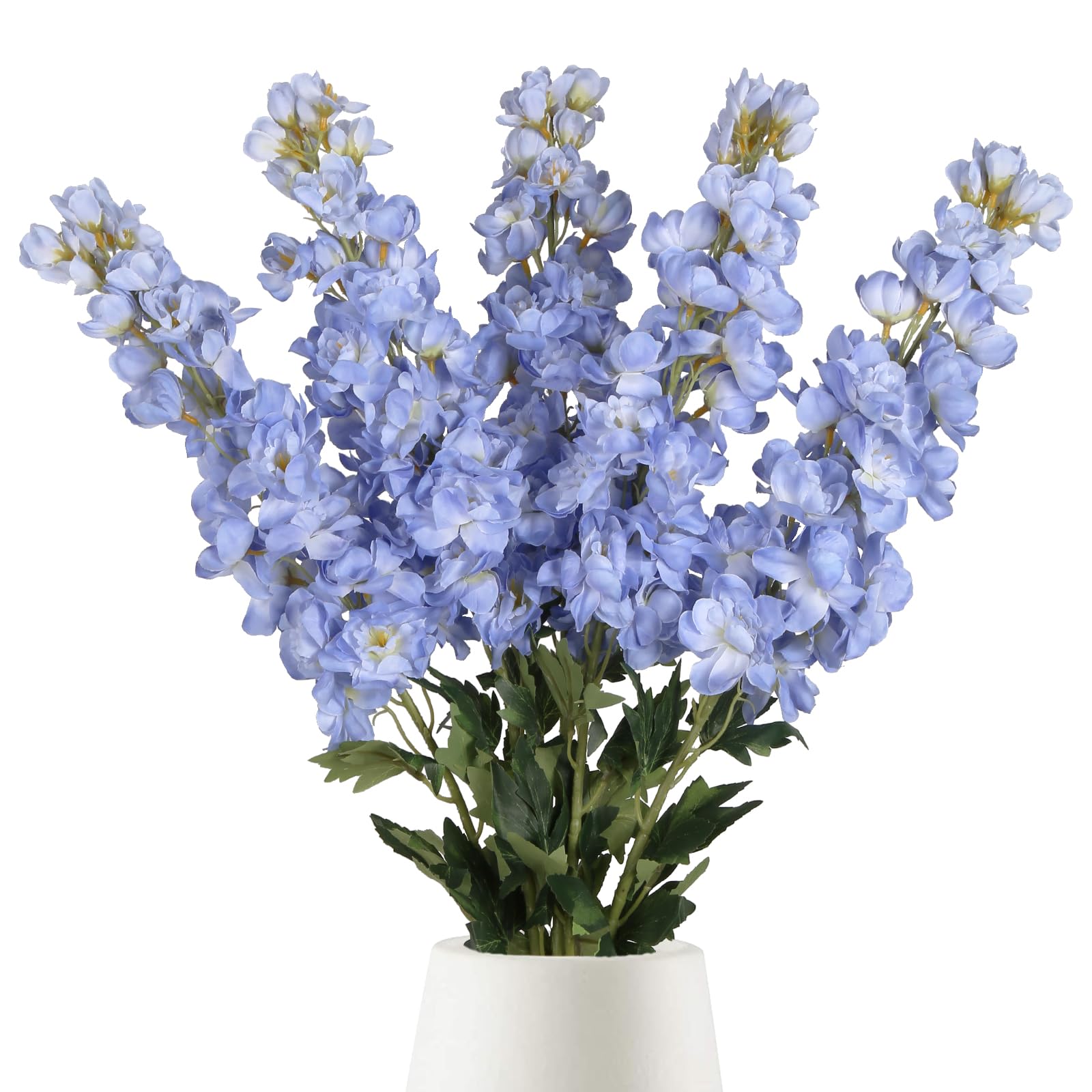 Fqueelvys 5PCS Blue Delphinium