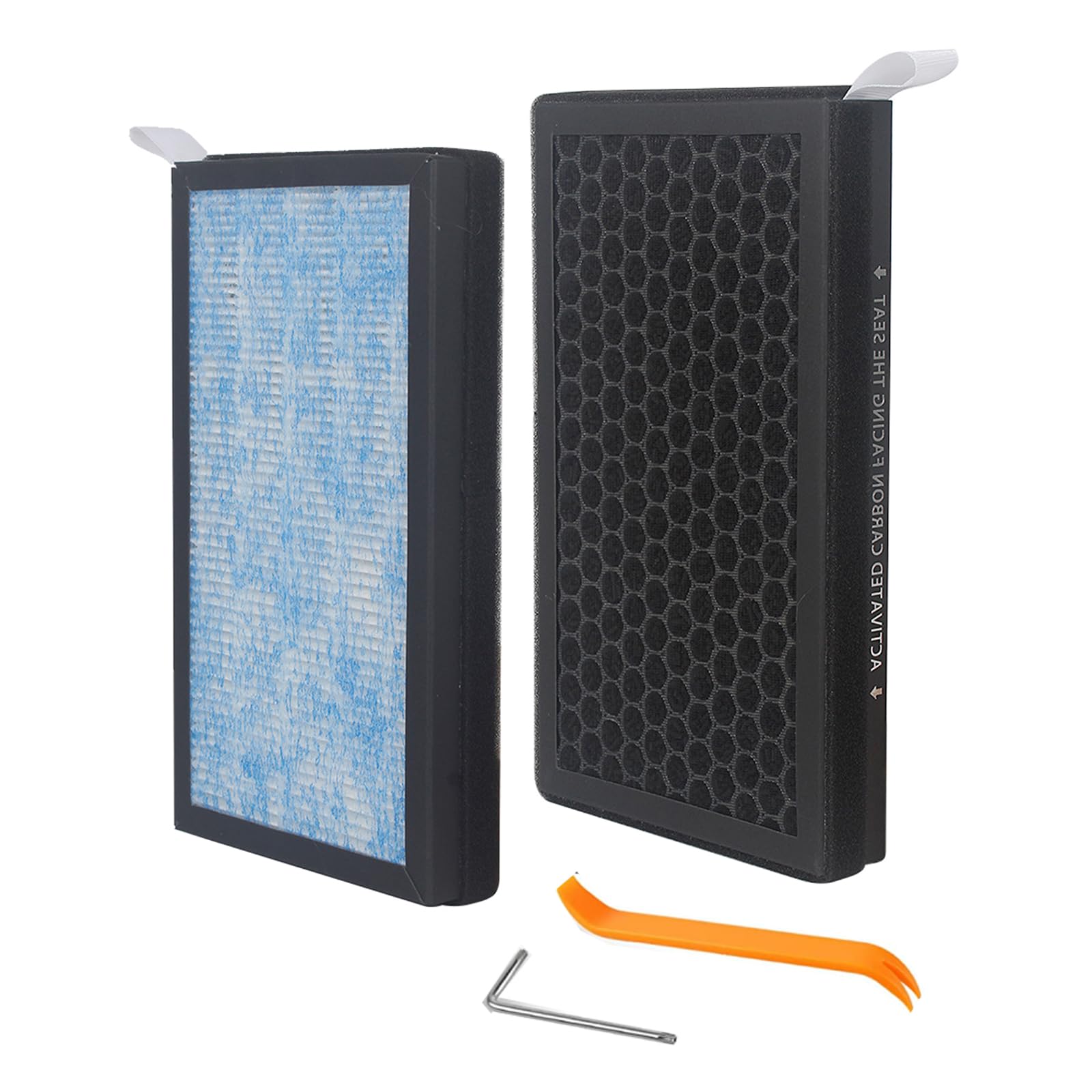 Model 3 Replacement Filter Compatible with Tesla Model 3 Model Y Cabin Air Conditional True HEPA Filter Accessories 2016 to 2023 (2 Pack)