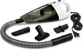 Koblenz HV-120 KG3 M Corded Handheld Vacuum, 400W, 3 ft Hose, White/Gray | Flexible Hose, Crevice Tool, Upholstery Tool, Washable Filter, Hand Vacuum Cleaner, Car, Home, Workshop