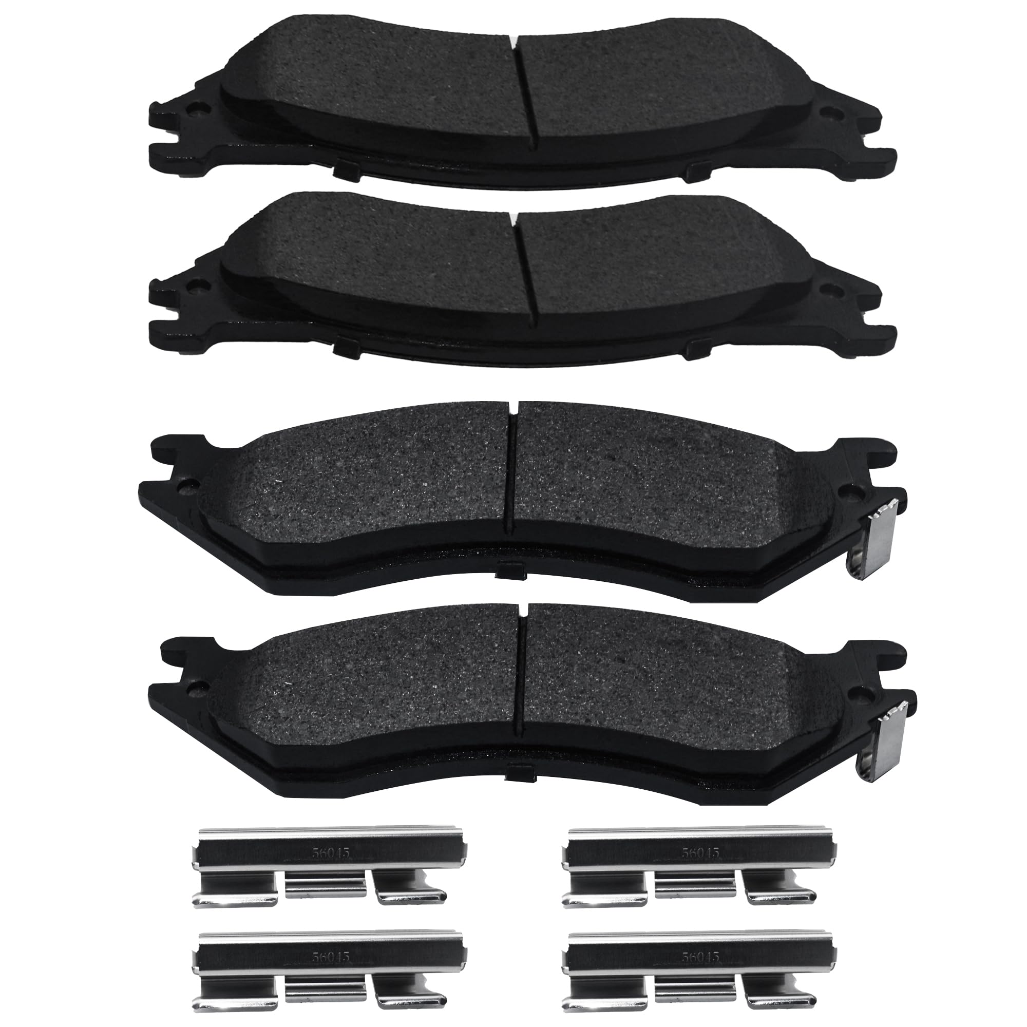 Brake Pads Rear Set Compatible with 2001–2007 Dodge RAM 1500 1997–2002 Lincoln Navigator Automotive Replacement Rear Brakes Semi-Metallic D1096