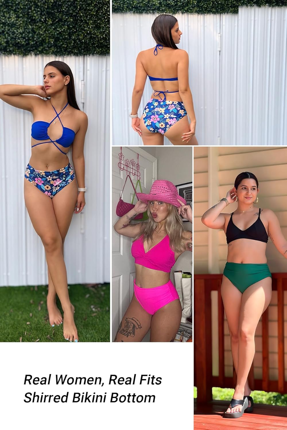 Daci Full Coverage Bikini Bottoms - Mid Rise Bathing Suit Bottoms for Women Tummy Control Swimsuit Bottom - Image 4