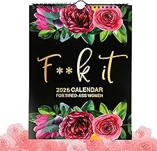 2026 Calendar UK, 2026 Wall Planner 2026, Wall Calendar 2026 UK, 2026 Wall Calendar 2026 Exhausted Women's Calendars & Personal Organisers Office Product for Organizing Schedules in Studies or Homes