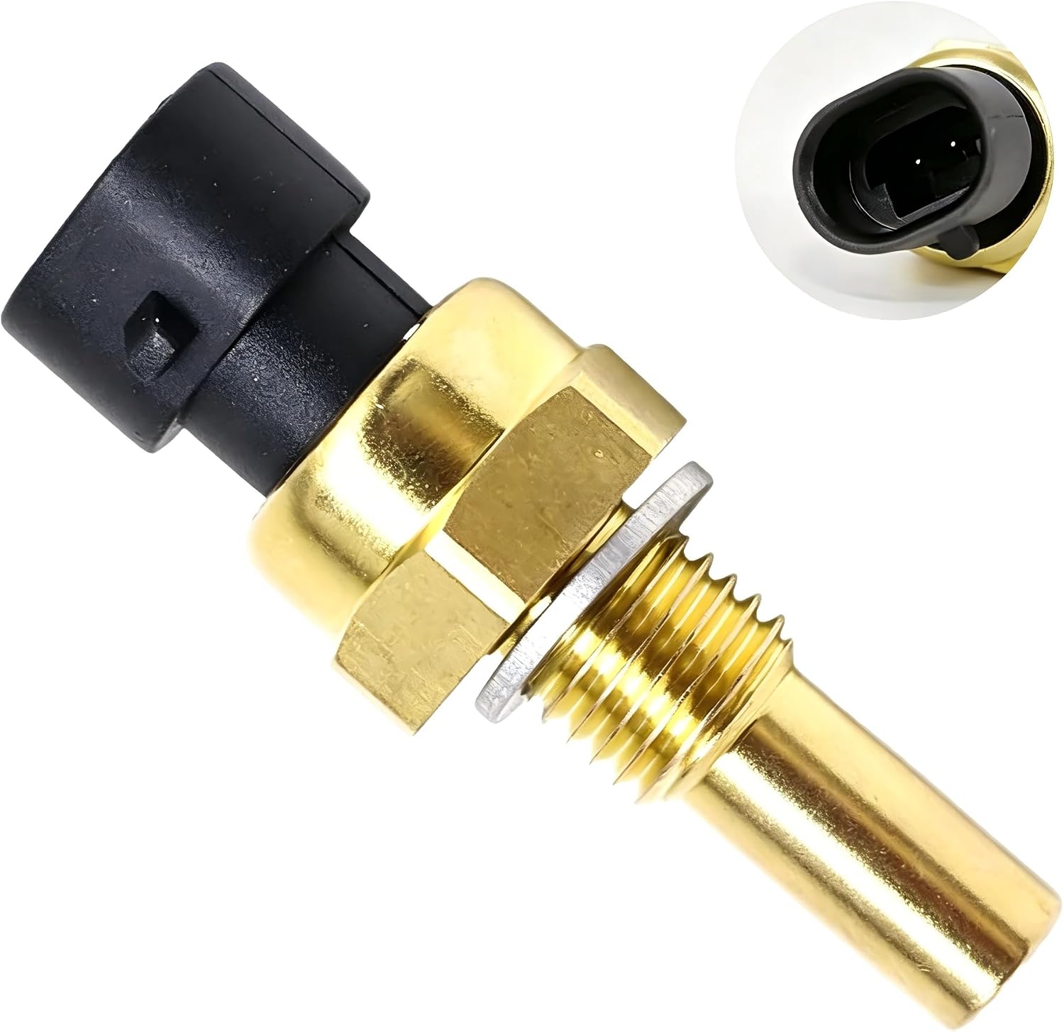 HiSport Engine Coolant Temperature Sensor 37870-PLC-004 - Compatible with Honda Accord Civic CRV Element Acura RL TSX RSX TL 2001-2011 - Replaces 158-0811 1580811 TX97T