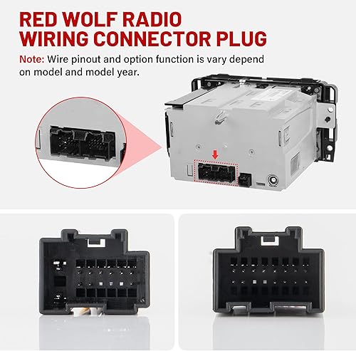 Miniatura 8 de RED WOLF Arnés de cableado de radio con adaptador de antena compatible con GM GMC Sierra Chevy Impala Buick Cadillac 2006-2013 Instalar reproductor