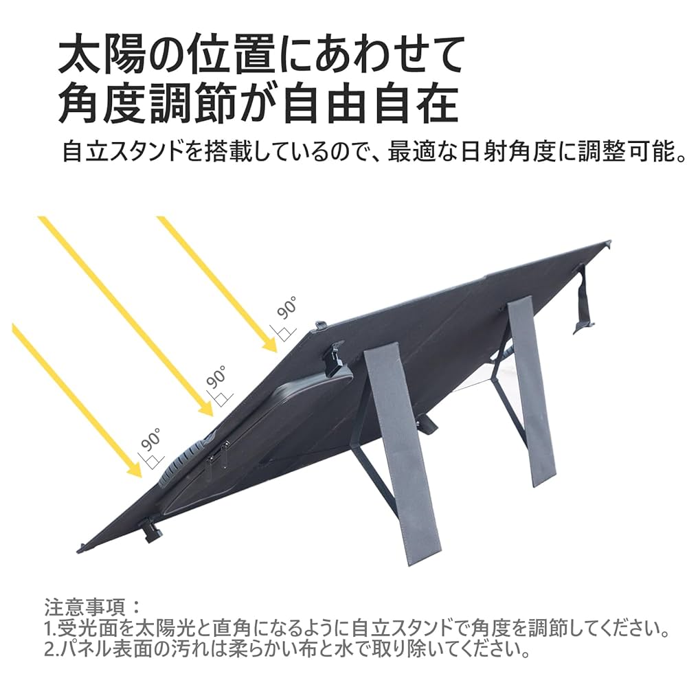 Amazon | GOOLOO ソーラーパネル 100W 折りたたみ 太陽光パネル