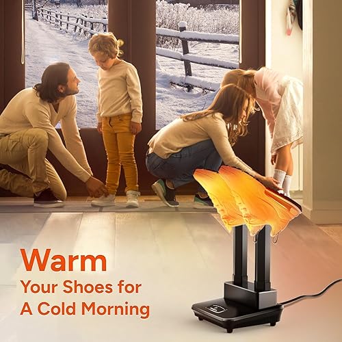 Miniatura 8 de DR.PREPARE Secador de zapatos, secador de guantes y calentador de botas con soplador de calor, secadora de botas de esquí con temporizador para