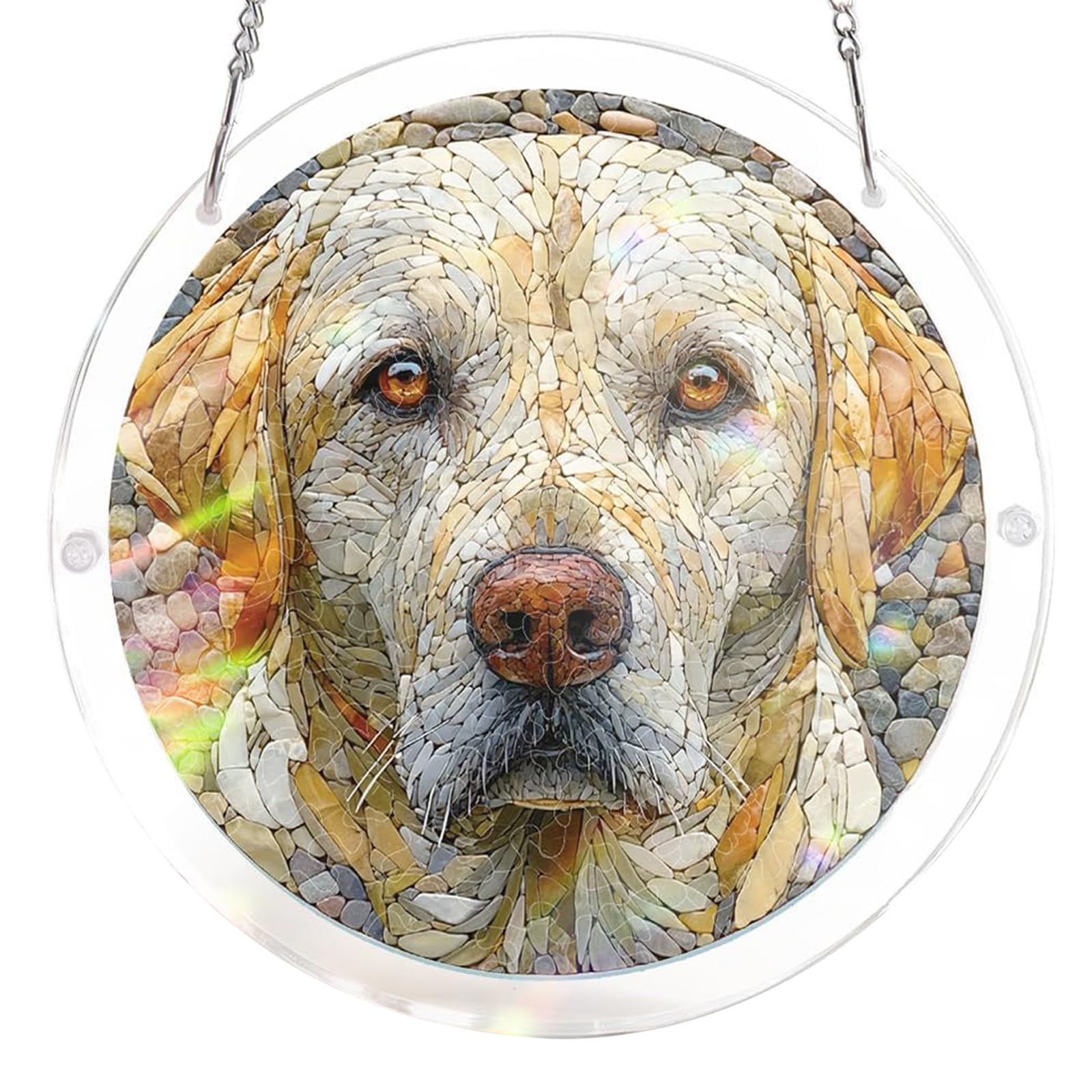 Animal Acrylic Puzzles Suncatcher Window Hanging, DIY Suncatcher Kits for Doors Garden, Sun Catcher Stained Glass Acrylic Puzzle, Garden Decoration for Apartment Living Room Bedroom-#5 S-18.5cm