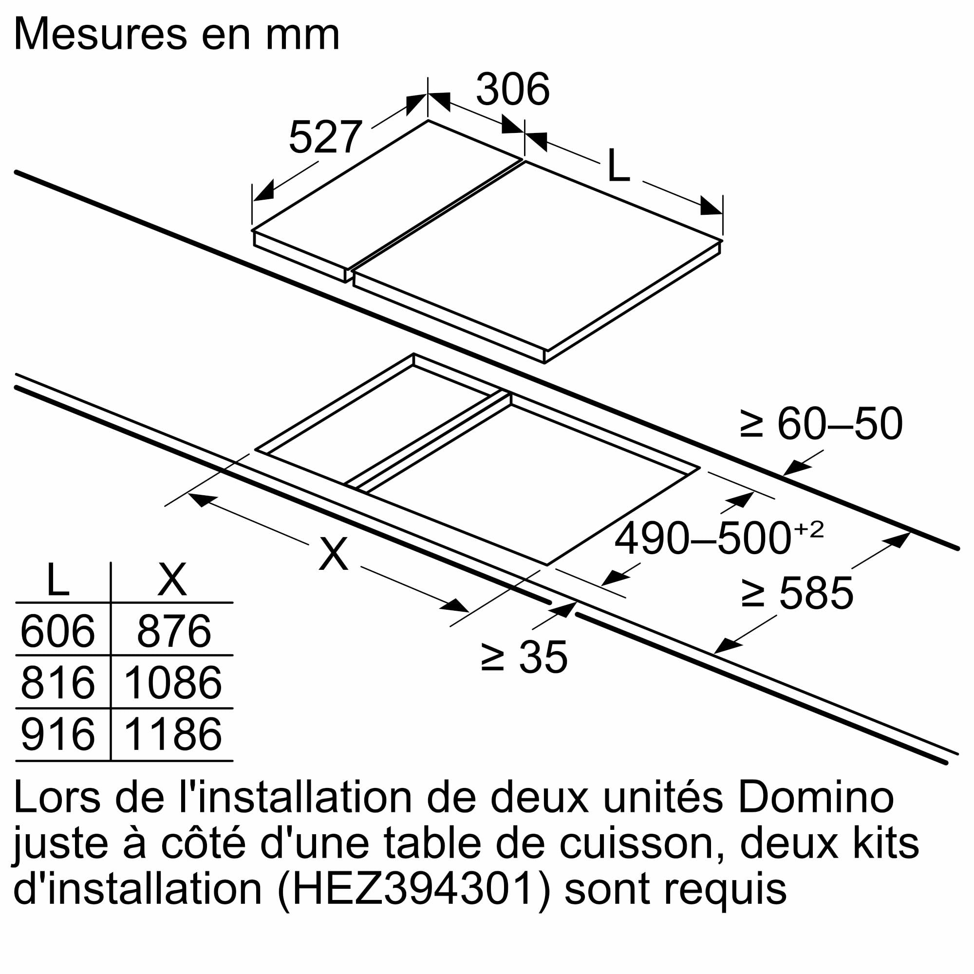 Bosch PKF375FP2E Série 6 - Plaque vitrocéramique, zone cuisson extensible