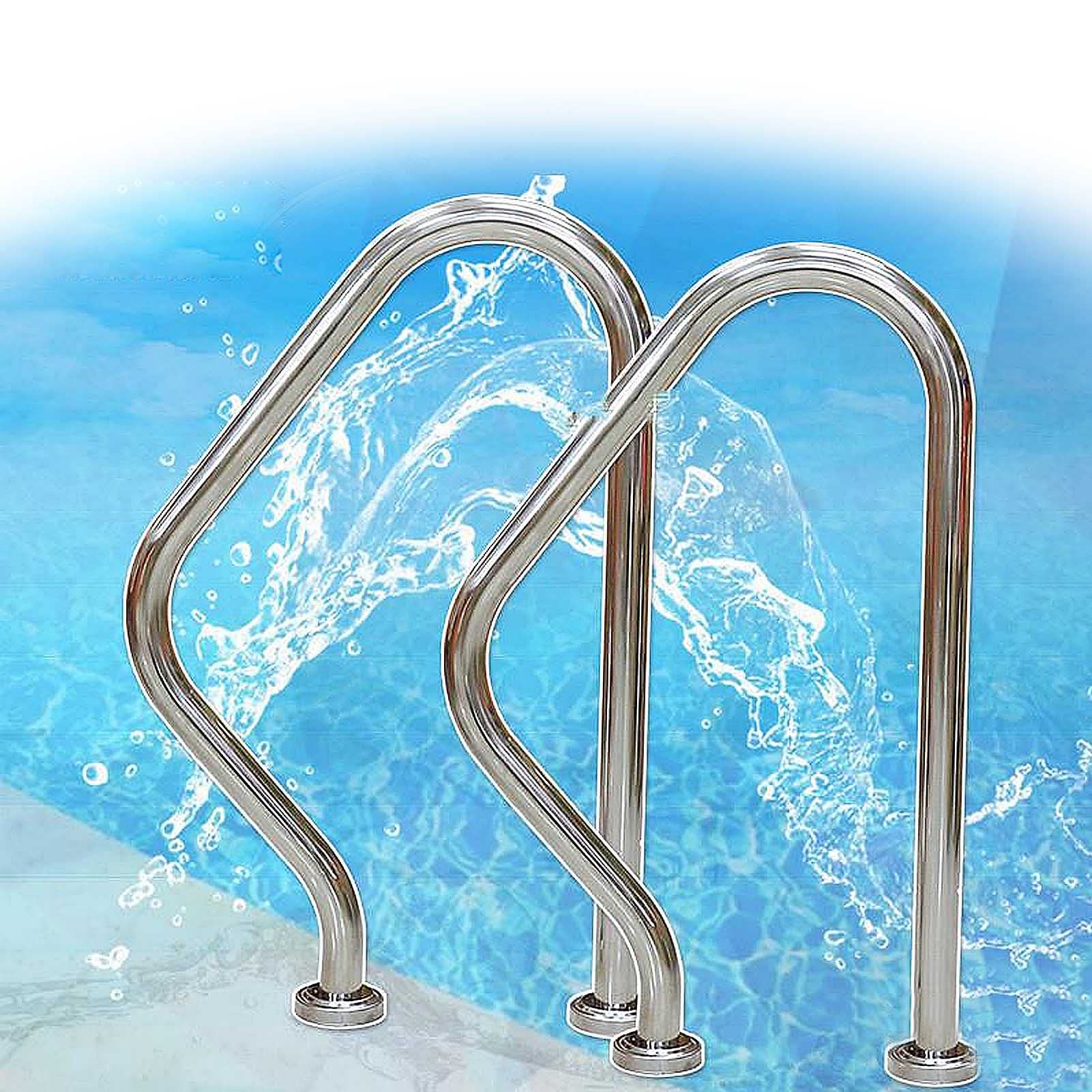 Ensemble de garde-corps de la piscine en inox 304 finition miroir durable