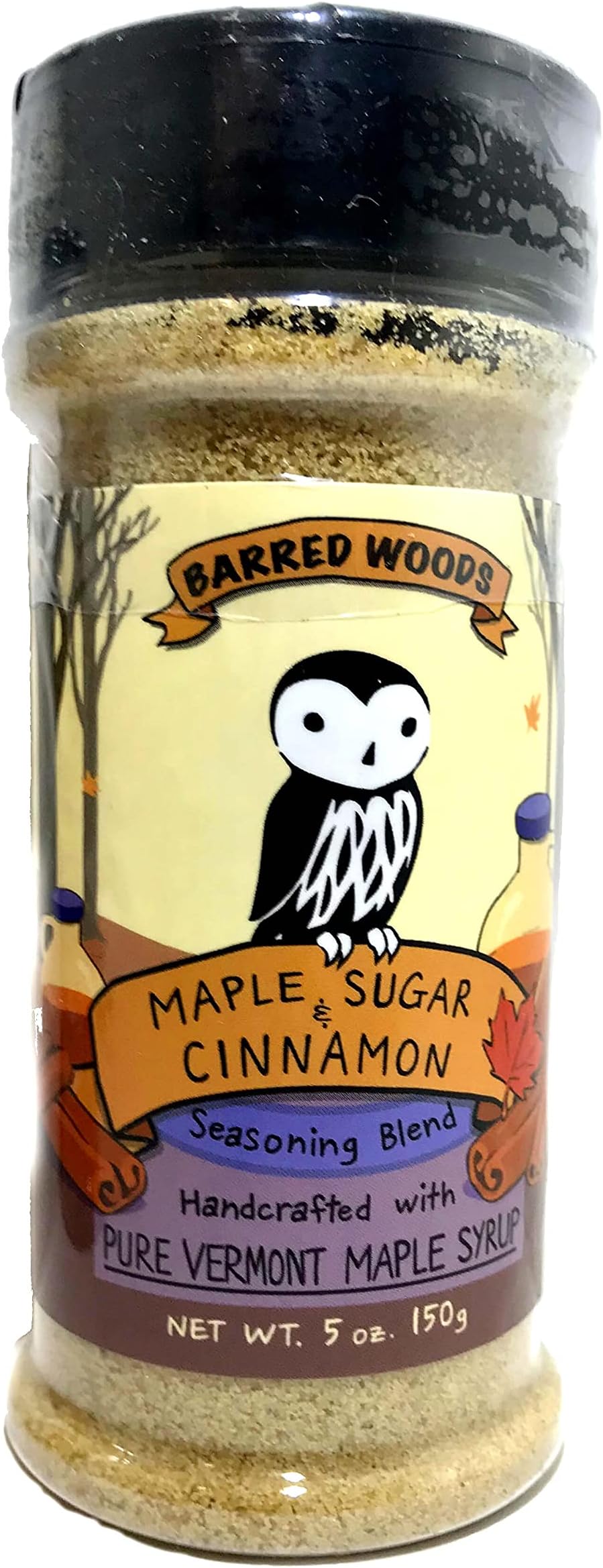 Maple Cinnamon Sugar - From Barred Woods Maple- Made With Pure Vermont Organic Maple Sugar