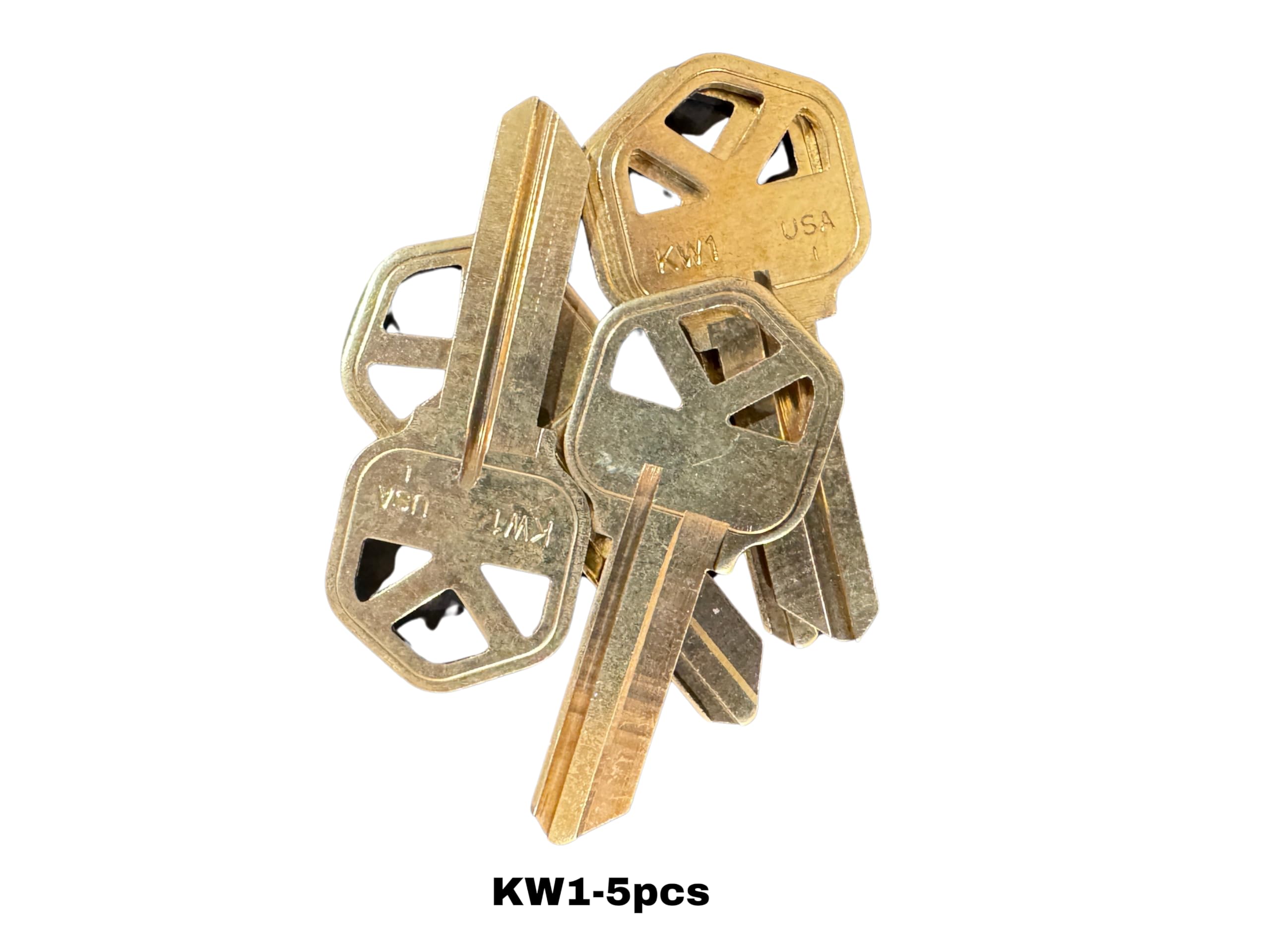 25-Piece Residential Key Blank Set – 5 Each Of KW1, SC1, WR5, Y1, M1 – Essential DIY Locksmith Spares For Home Locks