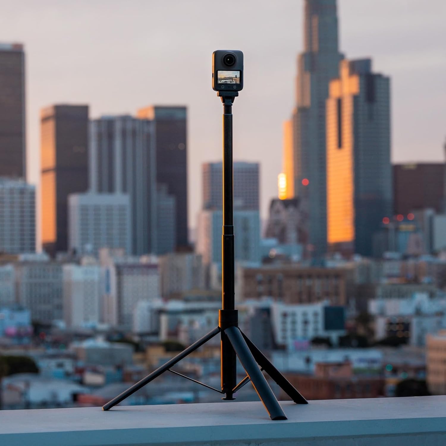 Osmo 1.6m Tripod Selfie Stick for DJI Osmo 360,Can Offers Stable, Wide-Angle Capture,Lightweight, Durable, and Unfolds Quickly for Easy Use