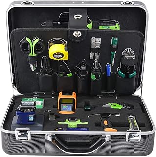 FTTH ToolKit TFS-40E KomShine Fiber Optic Fusion Splicing Tool kit with Fiber Optical Cleaver FC-6S, FIS Fiber Stripper included