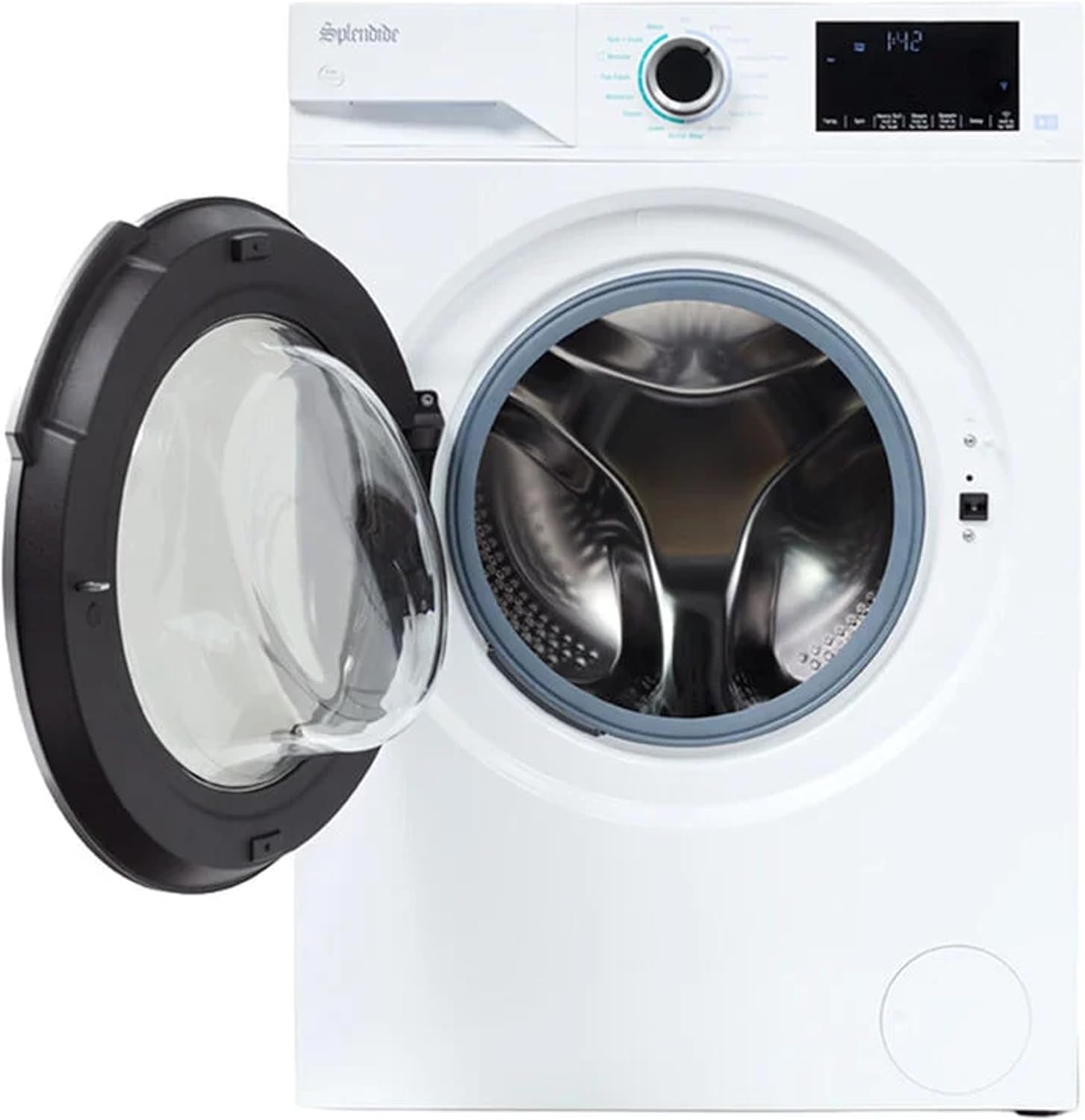 Splendide DV1725X & WFL2500X Replaces WFL1300XD Washer & DV6500X Dryer Stacked Bundle with Vent Kit & SK04 Stack Kit Included + Starter Laundry Powder - Updated Design- Freight Delivery
