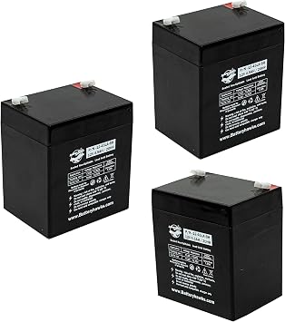 3 Pack UB1245 UB1250 BP4.512 SLA12V45 PS1250 Battery 12V4.5AH SLA Lead Acid Battery for Medical Solar UPS