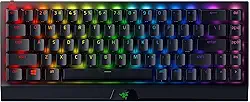 RAZER Teclado mecânico para jogos Blackwidow V3 Mini Hyperspeed (Green Switch) 65% sem fio (Rz03-03891400-R3M1)