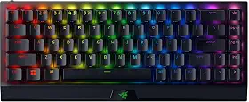 RAZER Teclado mecânico para jogos Blackwidow V3 Mini Hyperspeed (Green Switch) 65% sem fio (Rz03-03891400-R3M1)