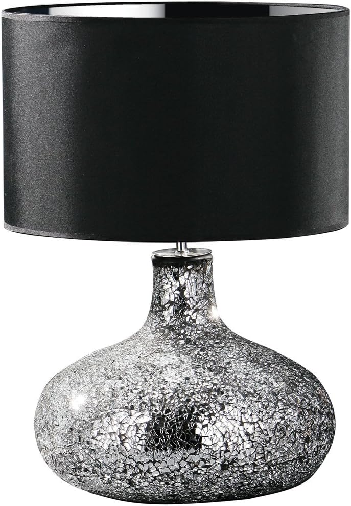 Silver Mosaic Table Lamp : Amazon.co.uk: Lighting