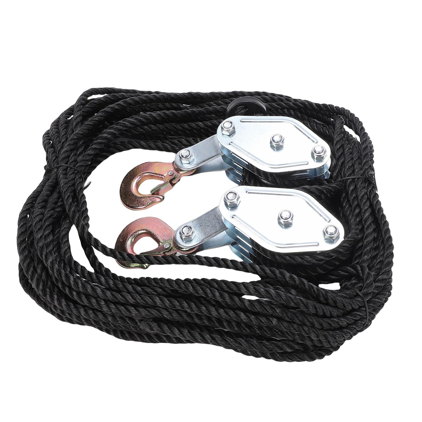 Seilzug-Flaschenzugsystem, 2200LB, Flaschenzug und Tackle, 8:1-Verhältnis, Hebekraft, robuster Flaschenzug zum Heben schwerer Gegenstände, Garagenlager