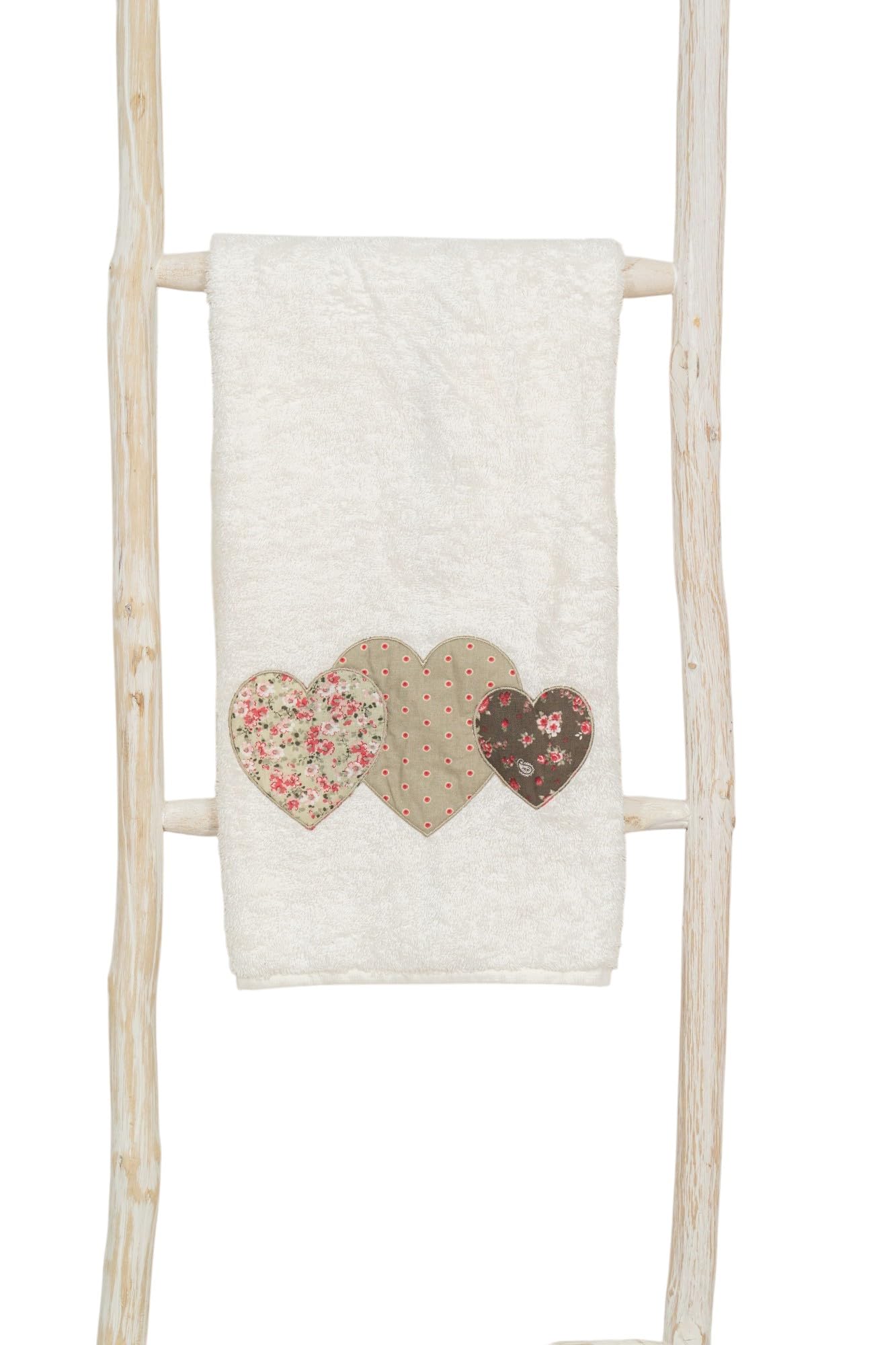 Biscottini Handtuchleiter für Badezimmer, 170 x 4 x 37 cm, dekorative Leiter aus Holz – Handtuchleiter aus Bambus – Leiter aus Holz zum Aufhängen von Handtüchern – Leiter für die Wand aus Metall