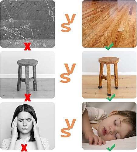 Miniatura 3 de 20 tapas rectangulares de goma para patas de muebles, 34 pulgadas x 1-12 pulgadas, tapas antideslizantes para patas de silla, fundas para pies,