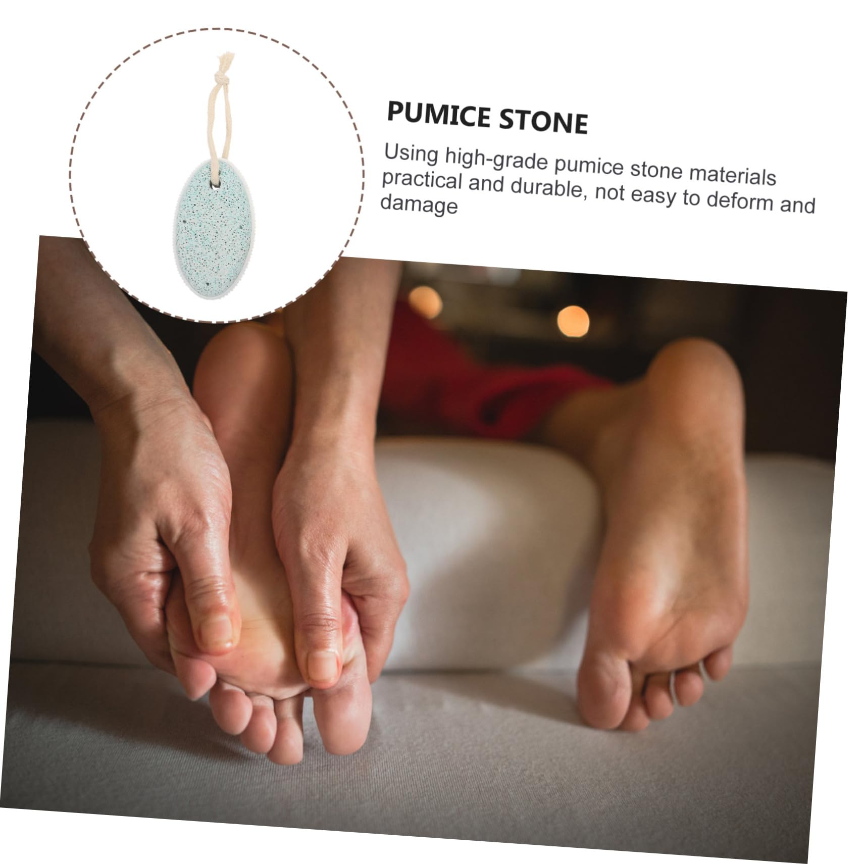 minkissy Hard Skin Remover Foot Foot Pumice Stone and Pedicure Tool for Smooth Feet