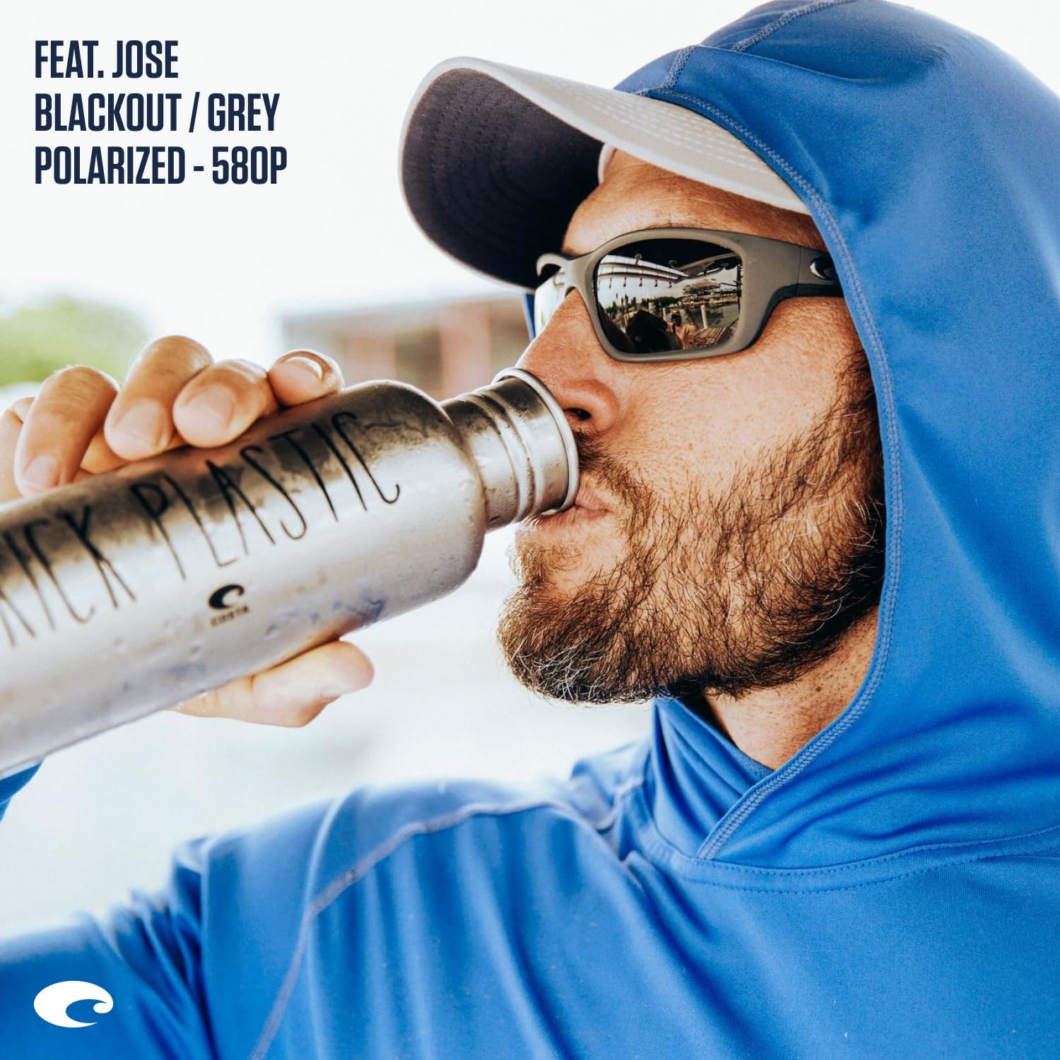 Costa Del Mar mens Jose Rectangular Sunglasses