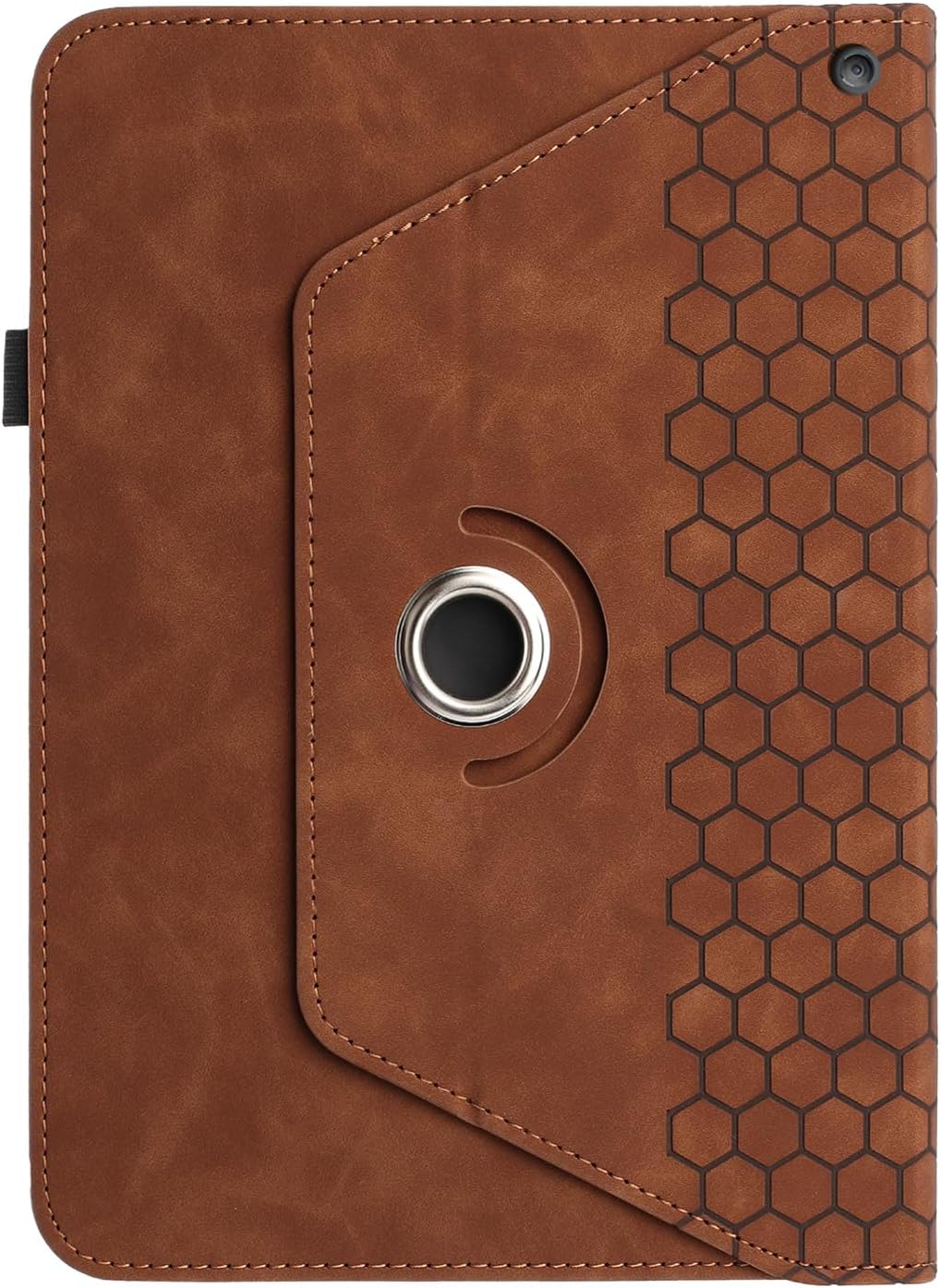 DTangLsm Rotating Kindle Fire 10 Case and Fire Tablet 10 Plus Case (13th/11th Generation 2023/2021 Release) - 360 Degree Swiveling PU Leather Folio Stand Cover for Amazon Fire HD 10 Tablet Case, Brown