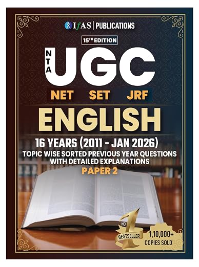 UGC NET English Paper 2 Book | 16 Years (2011–Jan 2026) UGC NET English Literature Previous Year Solved Papers with Detailed Solutions | NTA UGC NET/SET/JRF English Literature PYQ Book | IFAS