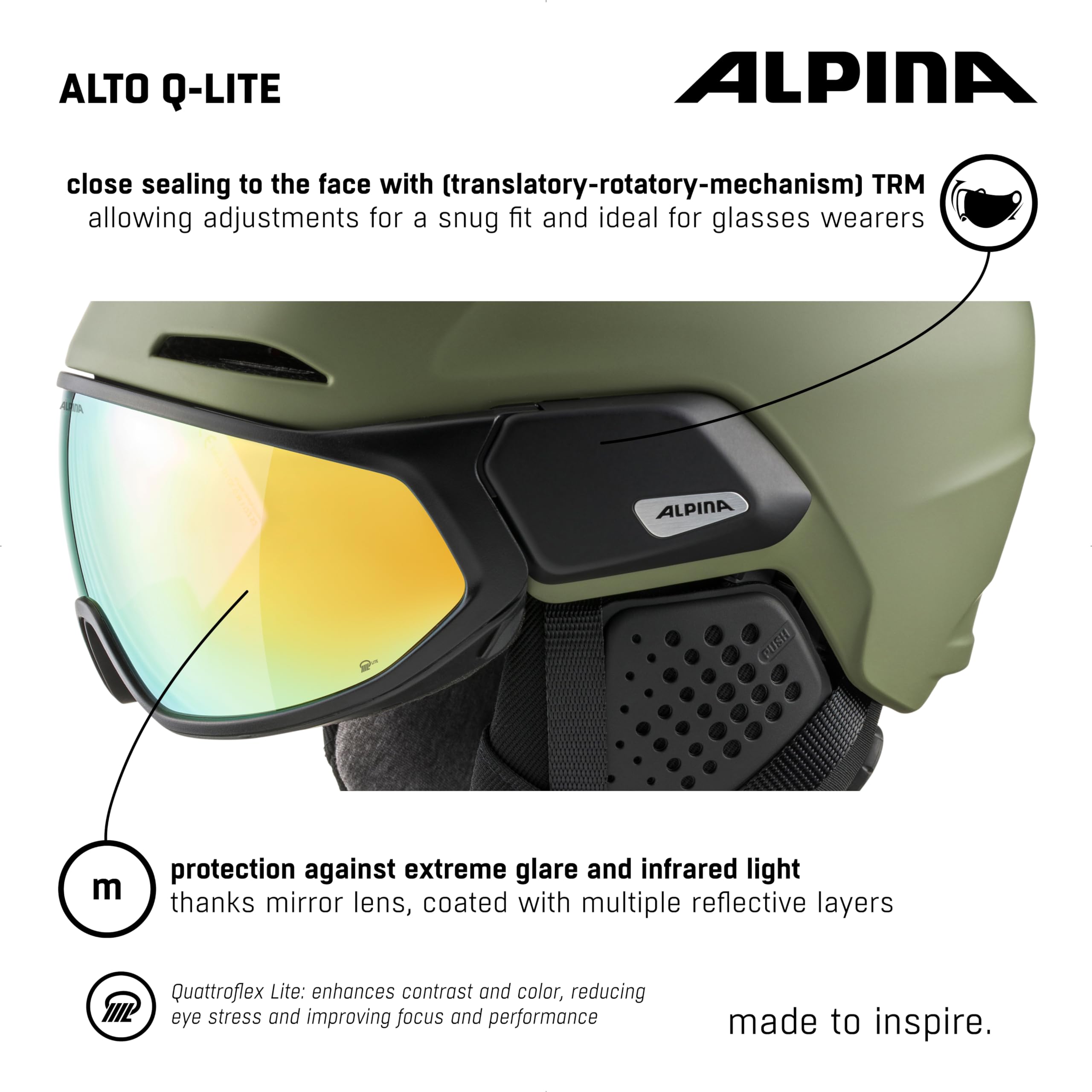 Amazon | ALPINA(アルピナ) スキースノーボードバイザーヘルメット