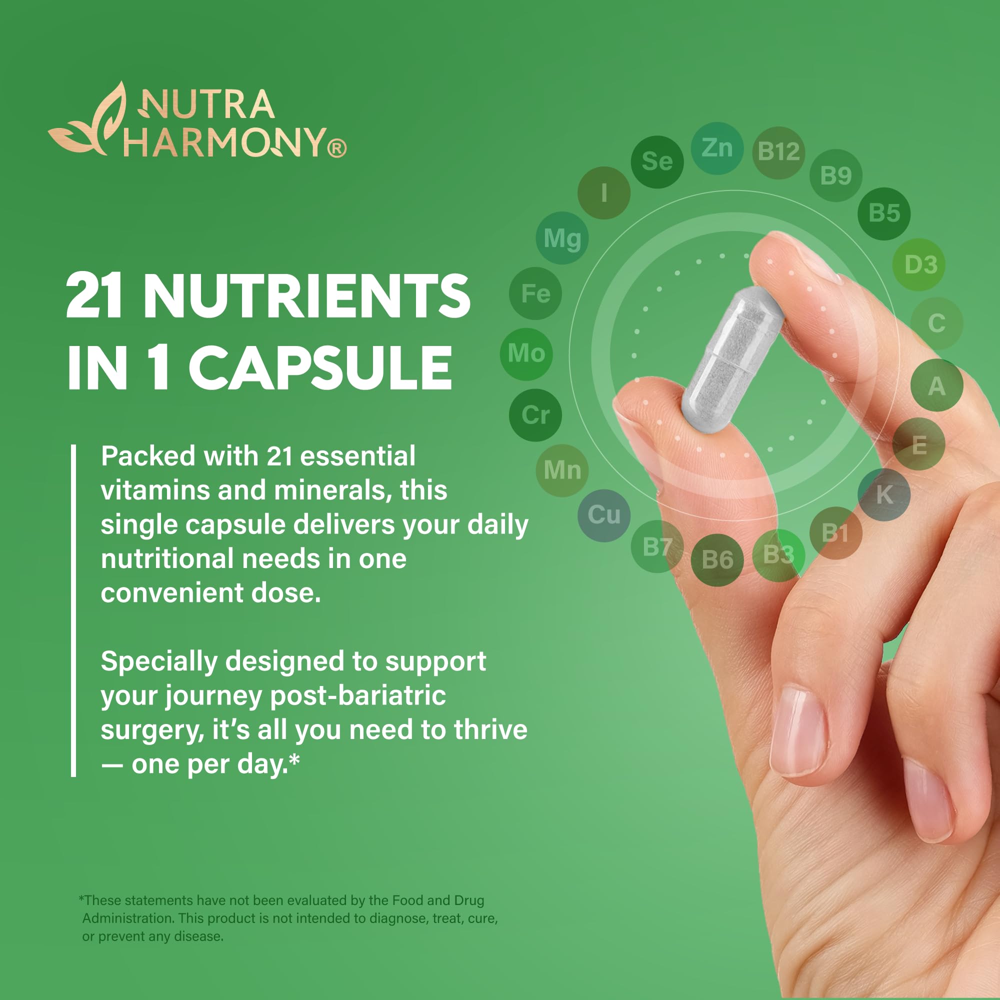 Bariatric Multivitamin with Iron 45mg - 21in1 Bariatric Complex - 90 Caps — Amazon image 9