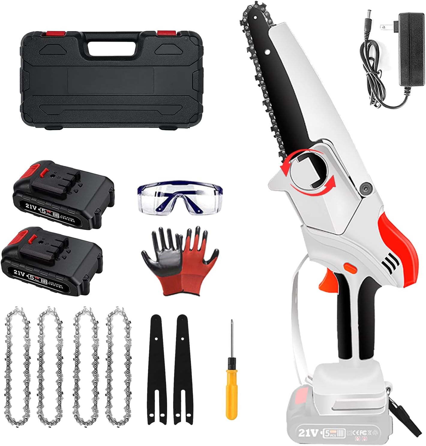 Mini Chainsaw Electric Cordless Chainsaw Battery Powered