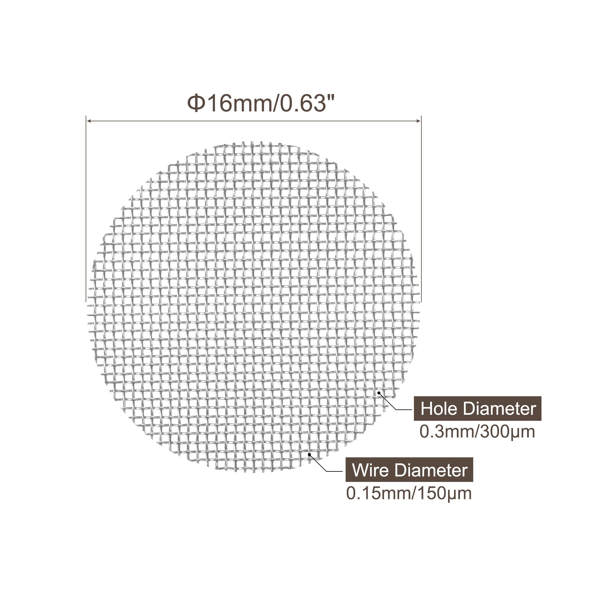 sourcing map Maille Tamis Grille Inox Acier Tissé Fil 24x12 pouces 80 Maille Filtration Tissu pour Accueil