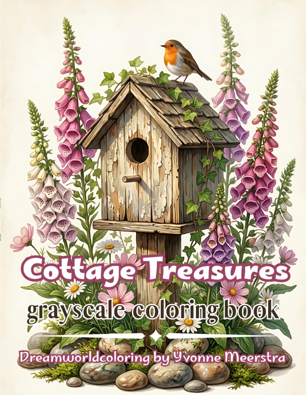 cottage treasures: 72 Cozy Cottagecore Scenes Filled with Vintage Garden Finds, Flowers, Wildlife, Botanical Treasures and Peaceful Country Charm