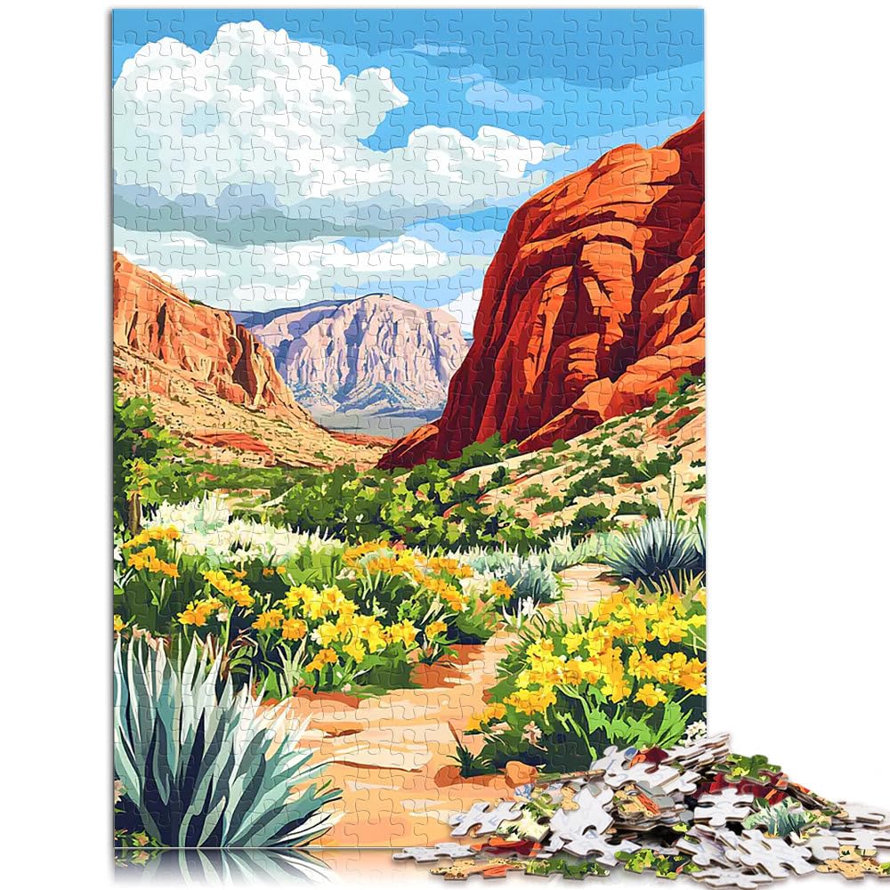 Puzzle da 2000 pezzi per adulti Red Rock Canyon Nevada Difficile da completare ma divertente e umoristico regali per amici e familiari 70x100cm