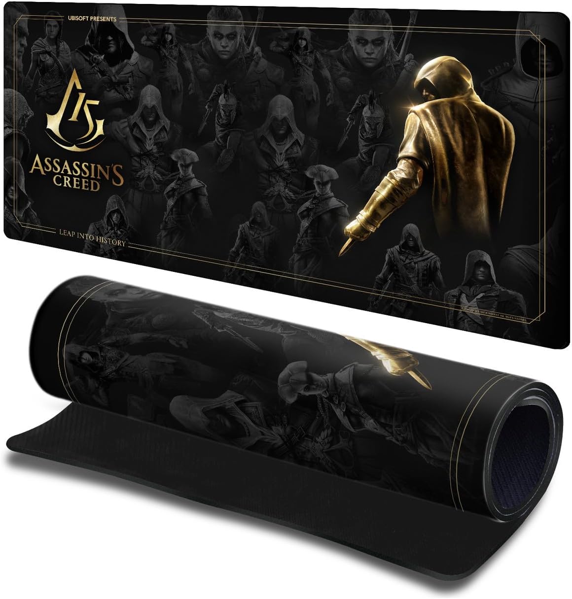Head Case Designs Officially Licensed Assassin's Creed Key Art 15th Anniversary Graphics 23.62 x 11.81 x 0.12 inches (600 x 300 mm) - L Gaming Office Desk PC Keyboard Mouse Mat Pad