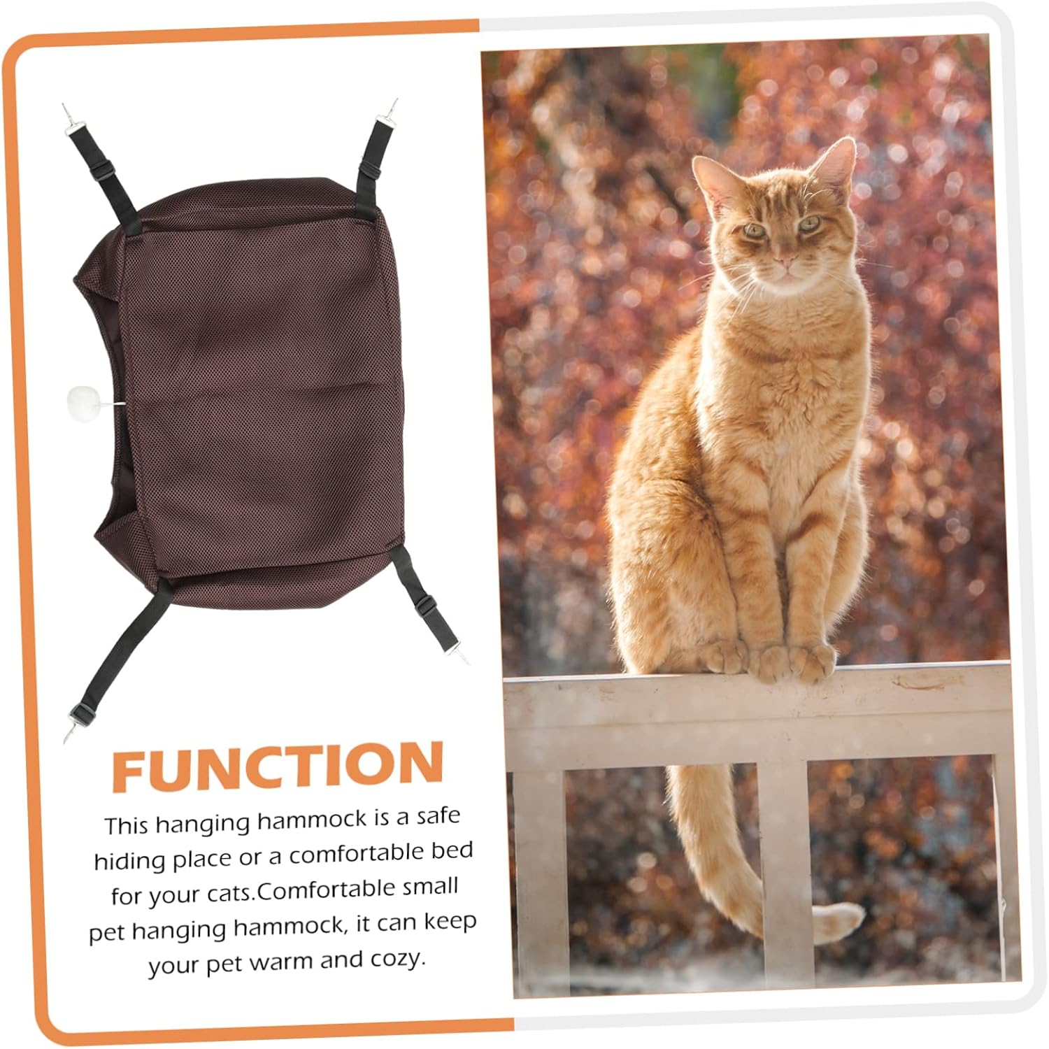 review VANZACK 2pcs Cat Hammock Kitten Hammock Cat Hanging Hammock Guinea Hammock Cat Hanging Nest Cat Resting Pad Hamster Swing Nest Kitten Nest Thick Sandwich Mesh Pet Cat Playing