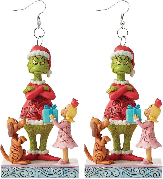 Christmas Earring for Women/Adults. Super Cute Grinchs Drop