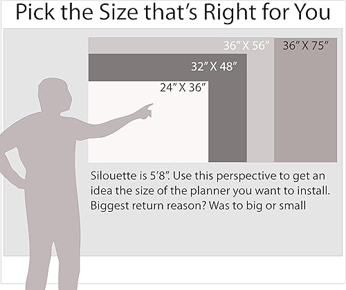 Miniatura 2 de Calendario de pared vertical de 120 días de 36 x 24 pulgadas, planificador de pared borrable en húmedo y seco de 4 meses, calendario mensual grande,
