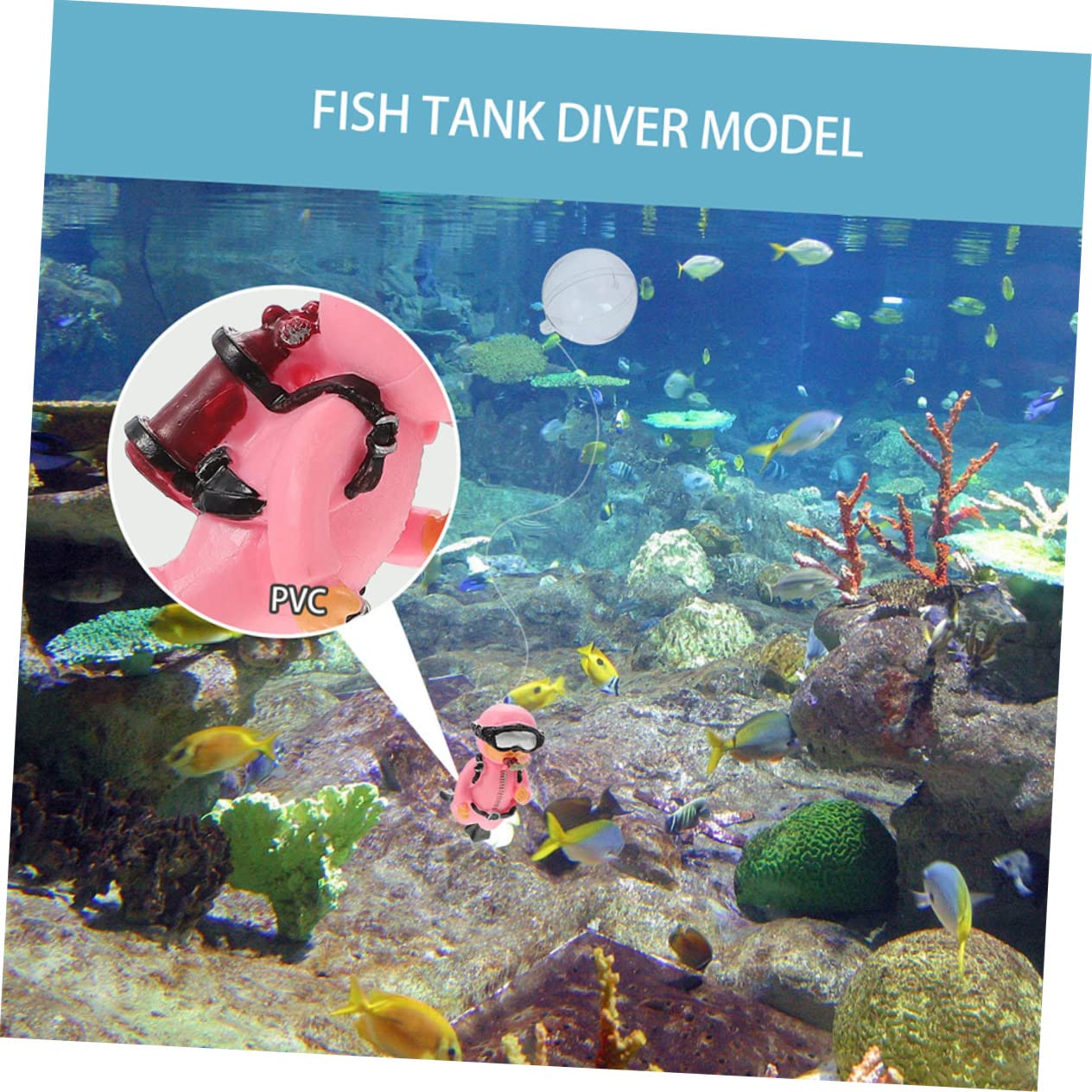 BESPORTBLE 12 Pièces Plongeur D'aquarium Ornement De Plongeur Jouets D'intérieur Plongeurs Flottants Les Plongeurs Figurine De Chasseur De Coffre Au Trésor Figurines Accessoires Miniature PVC