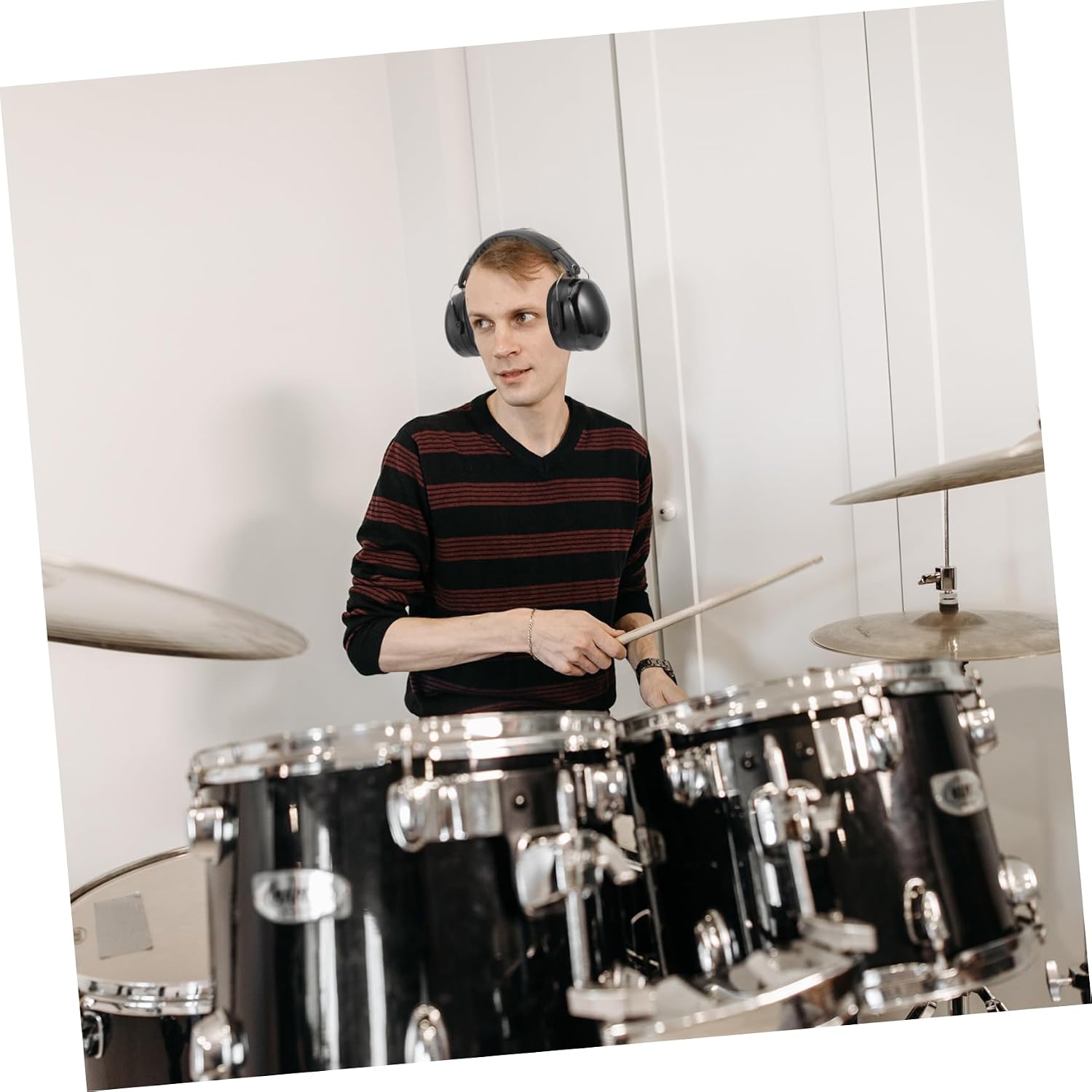 HOMSFOU Drummer Headphones Noise Canceling Ear Protection Headset for Jazz Drummers image 3