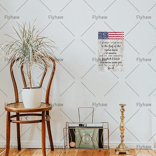 Miniatura 4 de Letrero de metal para decoración de bandera americana, letrero de metal para el hogar, cocina, sala de estar, póster de metal de 8 x 12 pulgadas