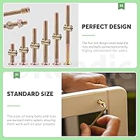 Vista 5 de Keadic Juego de 253 tornillos de cabeza hexagonal, tuercas de barril, arandelas planas con herramientas, M6 x 30/40/50/60/70/3.150 in, kit surtido