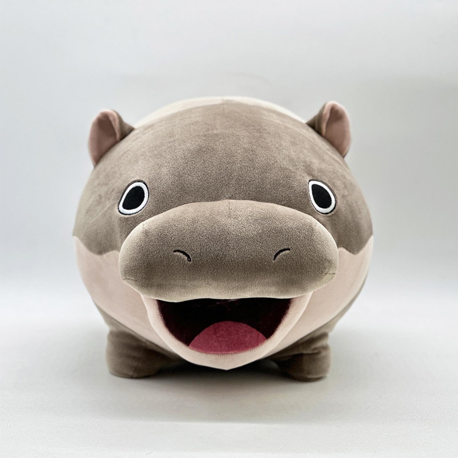 Amazon.co.jp: カバのぬいぐるみ、かわいい漫画のぬいぐるみカバ、弾む