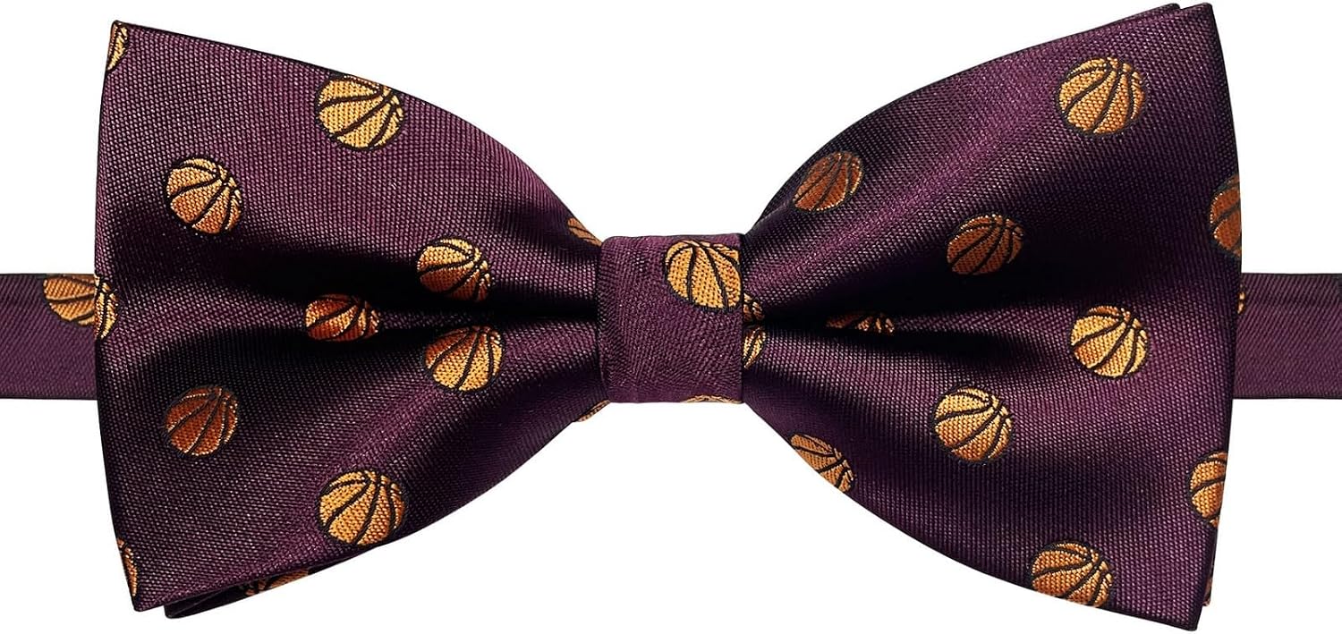 Retreez Sports & Specialty Woven Microfiber Pre-tied Bow Tie for Men (5") image 3
